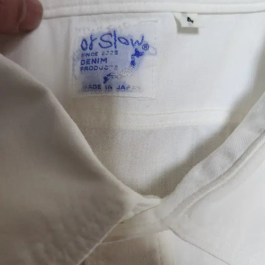 [BUNJANG] OrSlow White Chambray Shirt - Size 4 / 오어슬로우 화이트 샴브레이셔츠 4사이즈