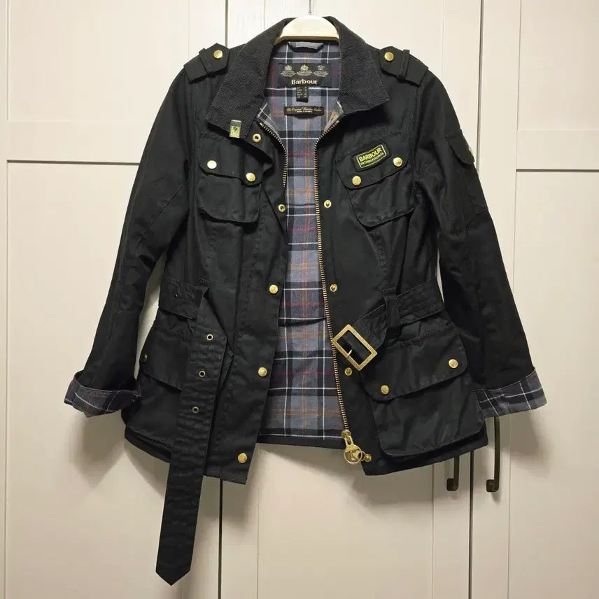 [BUNJANG] Barbour International Black Wax Jacket / 바버 인터내셔널 블랙 왁스 자켓