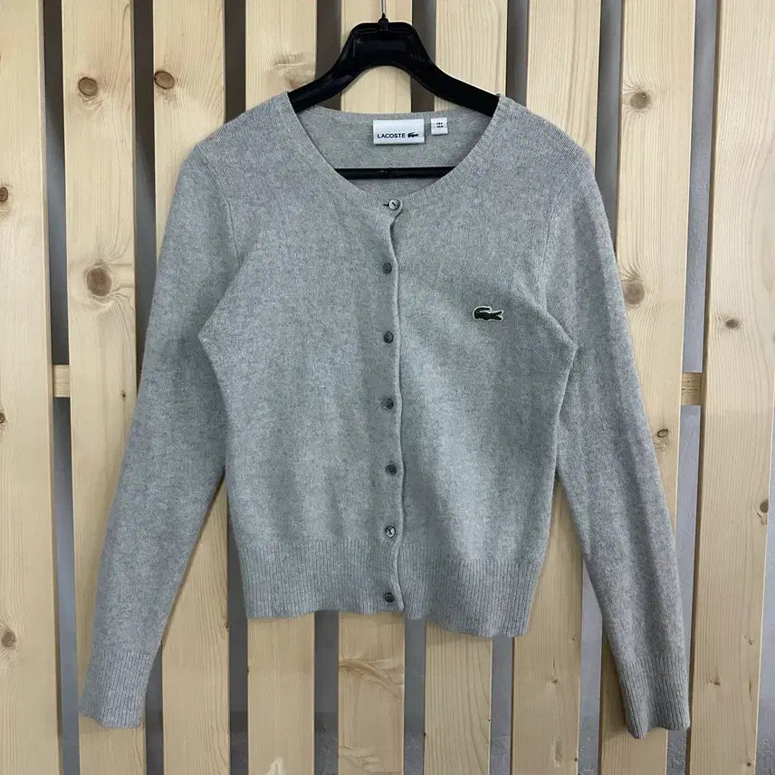 [SOLD OUT] (S) 라코스테 그레이 니트 가디건