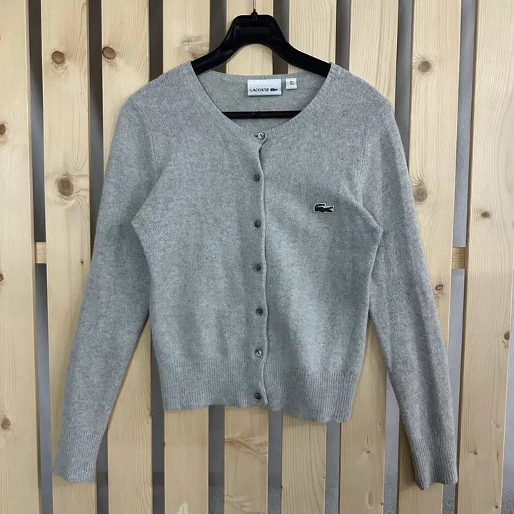 [SOLD OUT] (S) 라코스테 그레이 니트 가디건