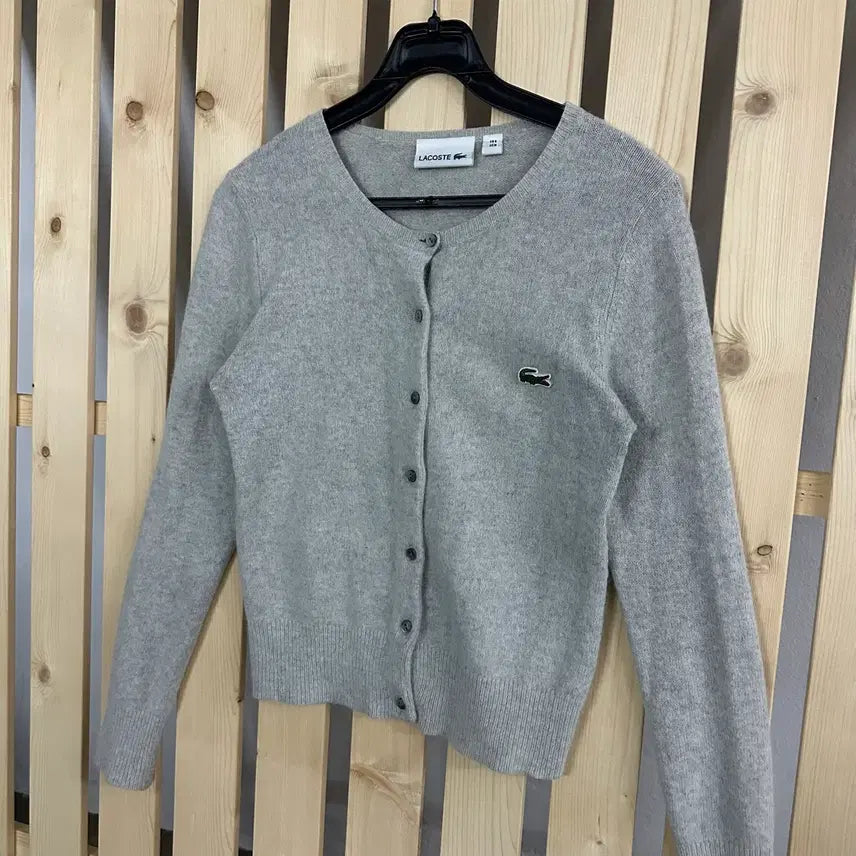 [SOLD OUT] (S) 라코스테 그레이 니트 가디건