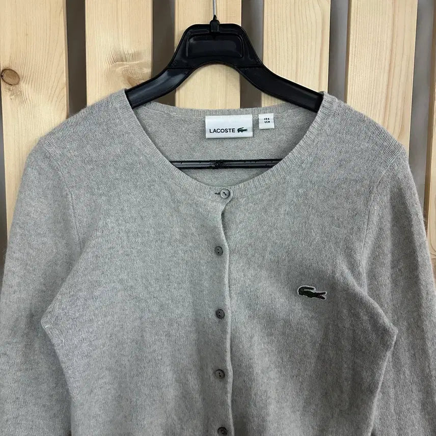 [SOLD OUT] (S) 라코스테 그레이 니트 가디건