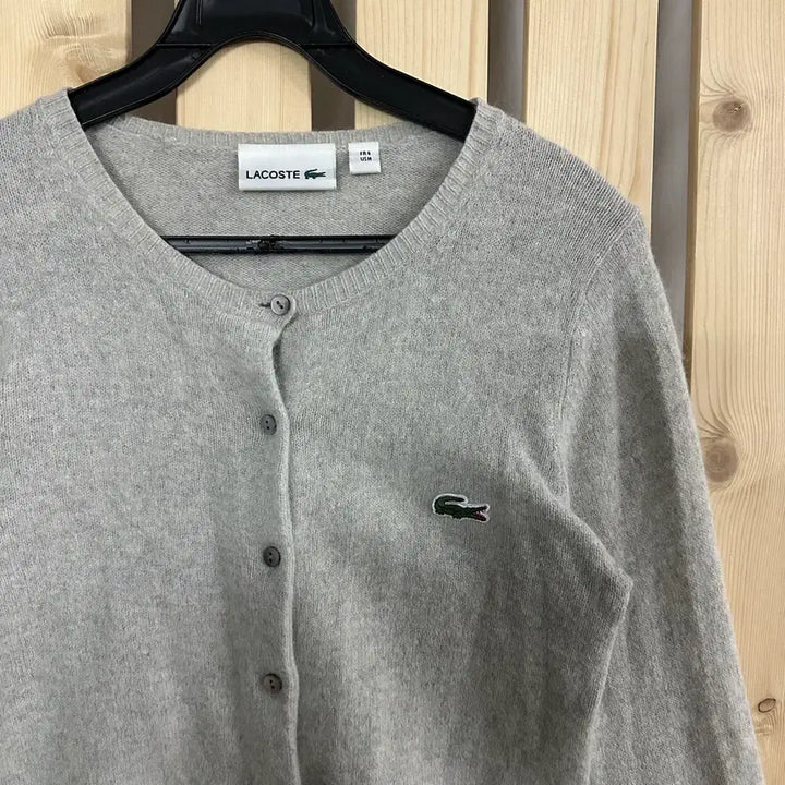 [SOLD OUT] (S) 라코스테 그레이 니트 가디건