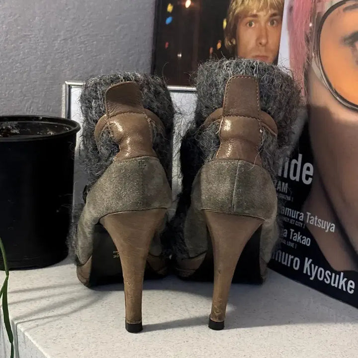 [BUNJANG] Jpn Napoleon Knit High Heels / Jpn 나폴레옹 니트 하이힐