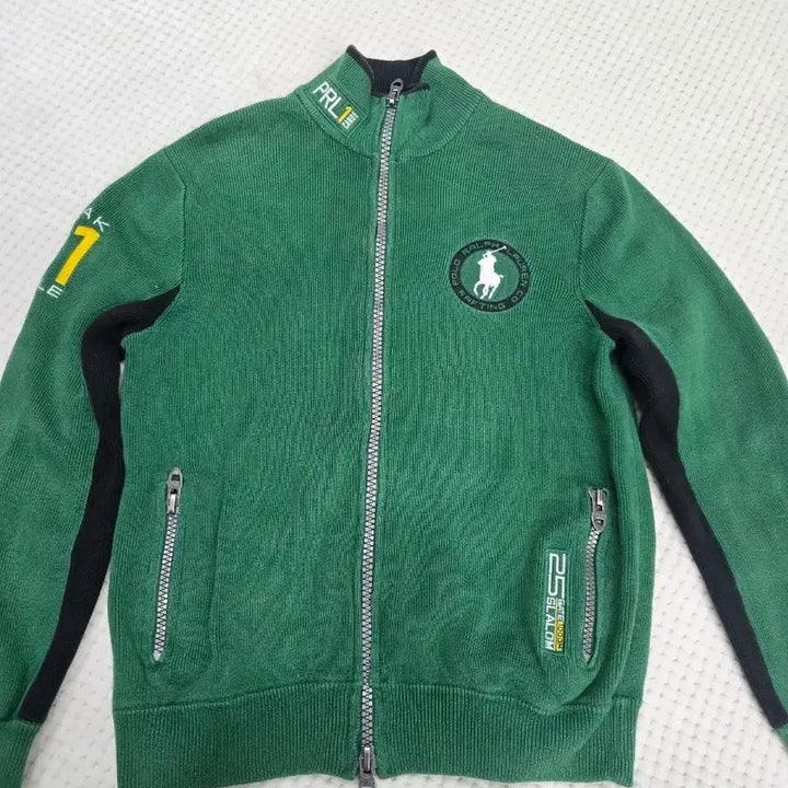[BUNJANG] Polo Ralph Lauren Racing Knit Zip-Up / 폴로 랄프로렌 레이싱 니트집업