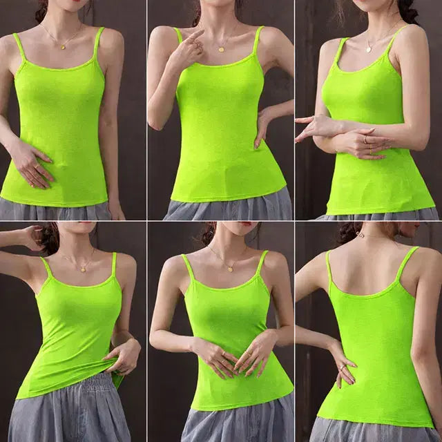 [BUNJANG] Sse Shop ST28 Modal Tank Top Lime Green / 쎄샵 ST28 모달 끈나시 라임그린 FREE-1개
