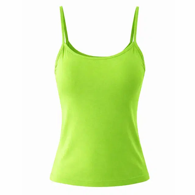 [BUNJANG] Sse Shop ST28 Modal Tank Top Lime Green / 쎄샵 ST28 모달 끈나시 라임그린 FREE-1개