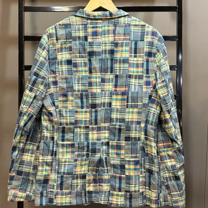 [BUNJANG] Hazzys Madras Check Patchwork Sport Coat / (100) 헤지스 마드라스 체크 패치워크 스포츠코트 4.9