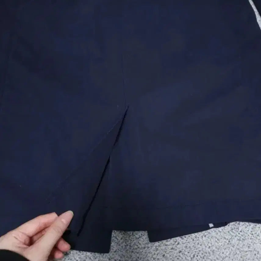 [BUNJANG] Hazzys Navy Long Trench Jacket / 헤지스 롱자켓 트렌치