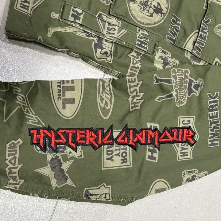 [BUNJANG] Hysteric Glamour Iconic Pattern Multi-Pocket Embroidered Logo Jacket / 히스테릭 글래머 아이코닉 패턴 멀티 포켓 자수 로고 자켓