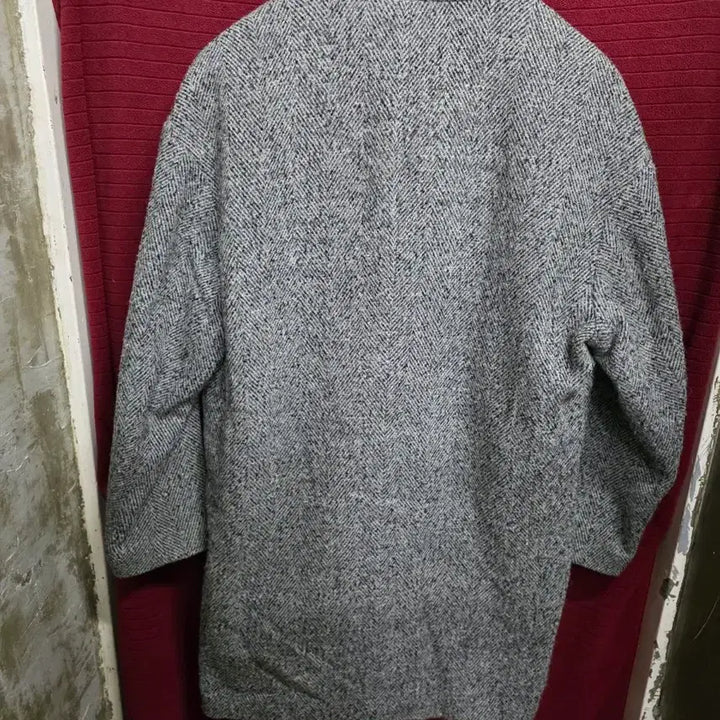 [BUNJANG] Komodo Herringbone Wool Coat Jacket Gray / [109]코모도 헤링본 울 코트 자켓 회색.  /8