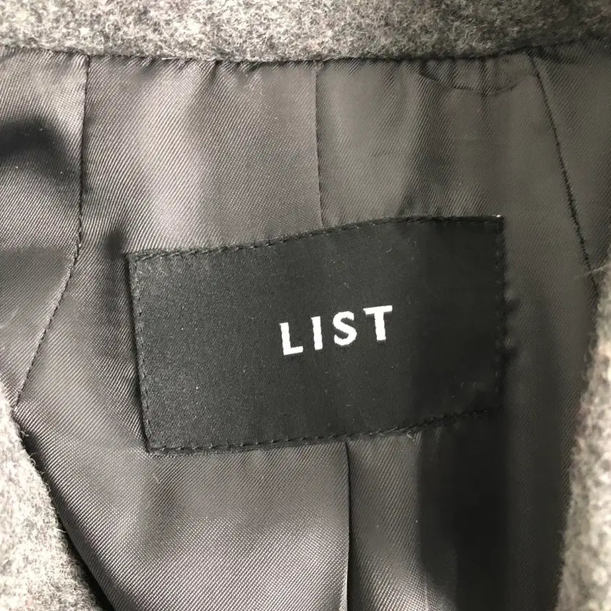 [BUNJANG] LIST Long Wool Coat Gray / LIST 롱 울 코트 그레이