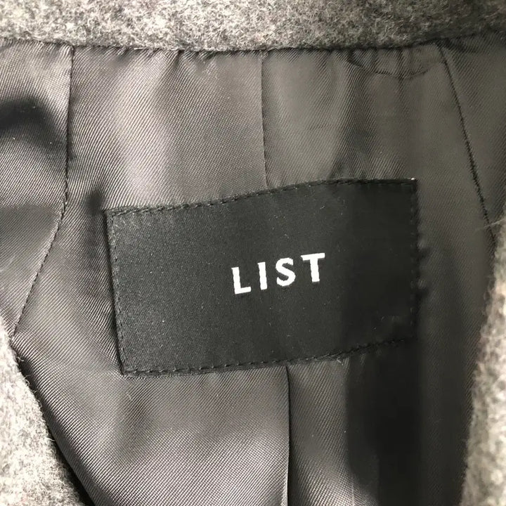 [BUNJANG] LIST Long Wool Coat Gray / LIST 롱 울 코트 그레이