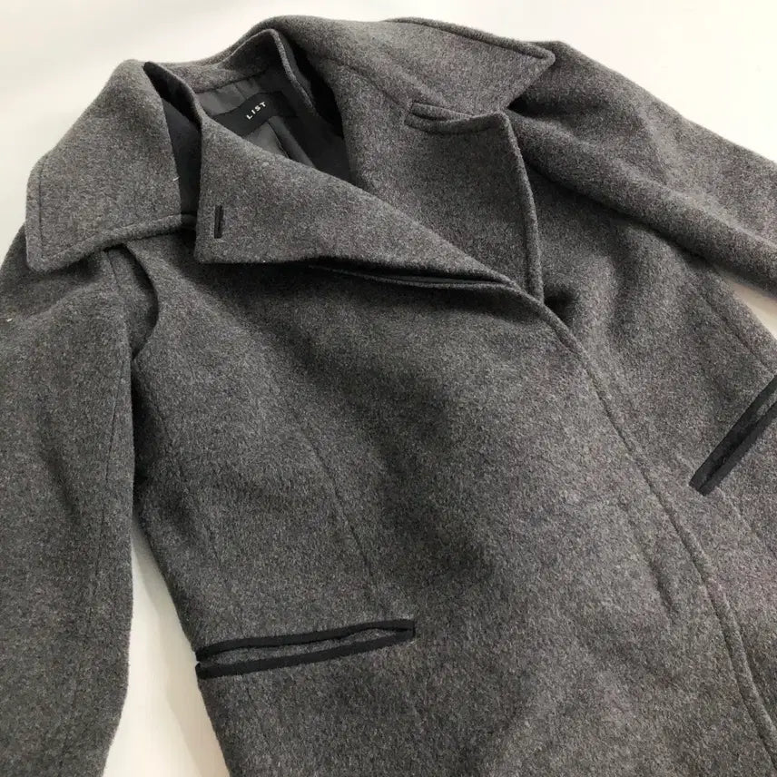 [BUNJANG] LIST Long Wool Coat Gray / LIST 롱 울 코트 그레이