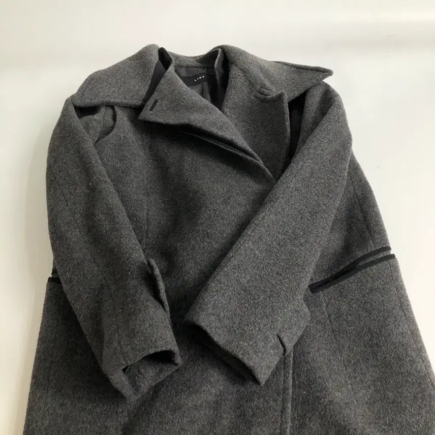 [BUNJANG] LIST Long Wool Coat Gray / LIST 롱 울 코트 그레이