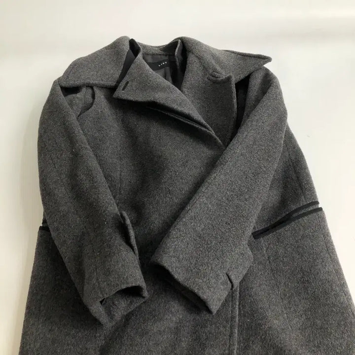 [BUNJANG] LIST Long Wool Coat Gray / LIST 롱 울 코트 그레이