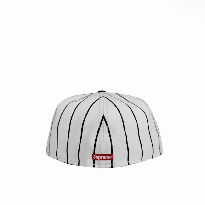 [SOLD OUT] [57.7cm] 슈프림 x 홈런 S로고 뉴에라 스트라이프 스냅백 모자