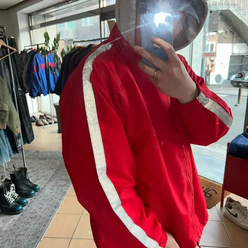 [BUNJANG] Stussy Sports Reflective Windbreaker / 90s 스투시스포츠 리플렉티브 바람막이