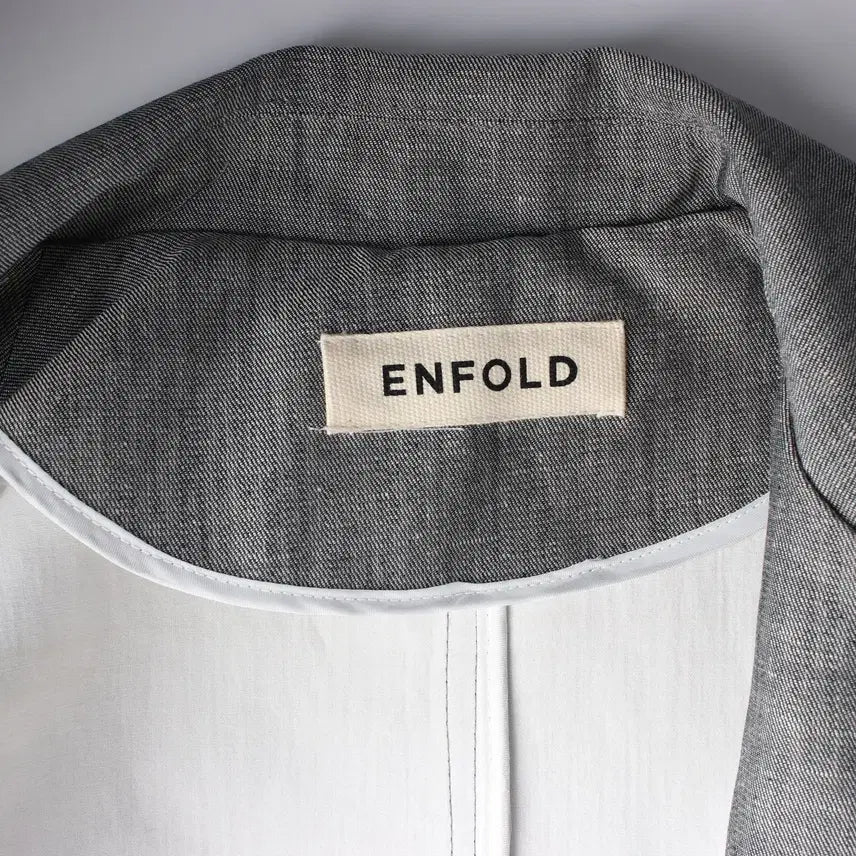 [BUNJANG] ENFOLD Classic Denim Long Coat / 엔폴드 클래식 데님 롱 코트