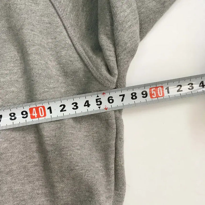 [BUNJANG] Satur Gray Sweatshirt Crop Half Zip (Size 85) / Satur 세터 그레이 스웻 셔츠 크롭 하프 집업(85)
