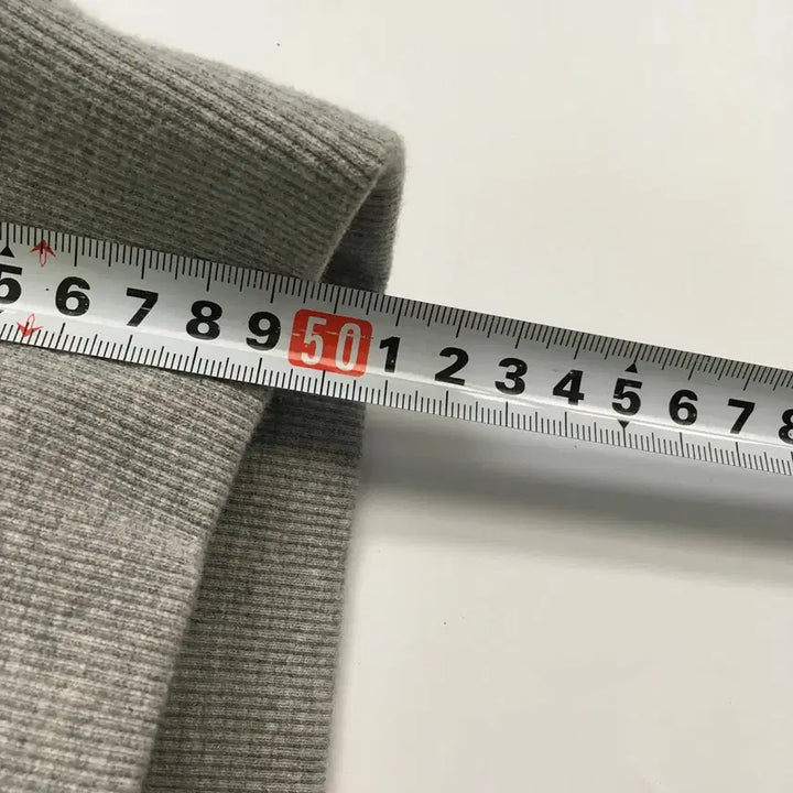 [BUNJANG] Satur Gray Sweatshirt Crop Half Zip (Size 85) / Satur 세터 그레이 스웻 셔츠 크롭 하프 집업(85)
