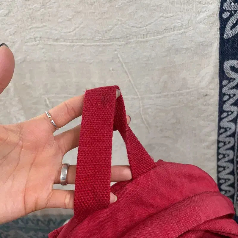 [BUNJANG] Kipling Y2K Red Mini Backpack / [F] 키플링 Y2K 레드 미니 백팩 가방