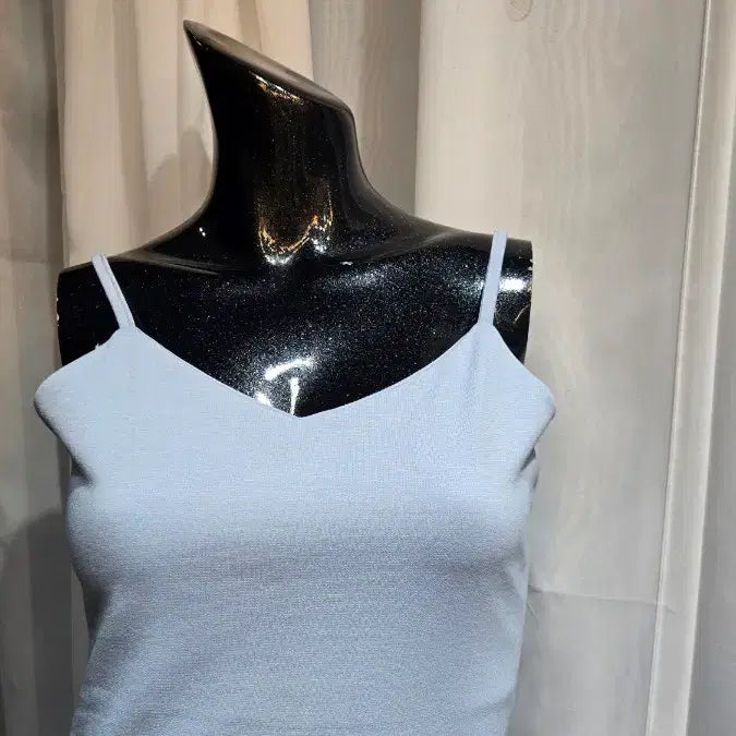 [BUNJANG] Sky Blue Slim Fit Sleeveless Dress / 하늘 슬림핏 민소매 원피스