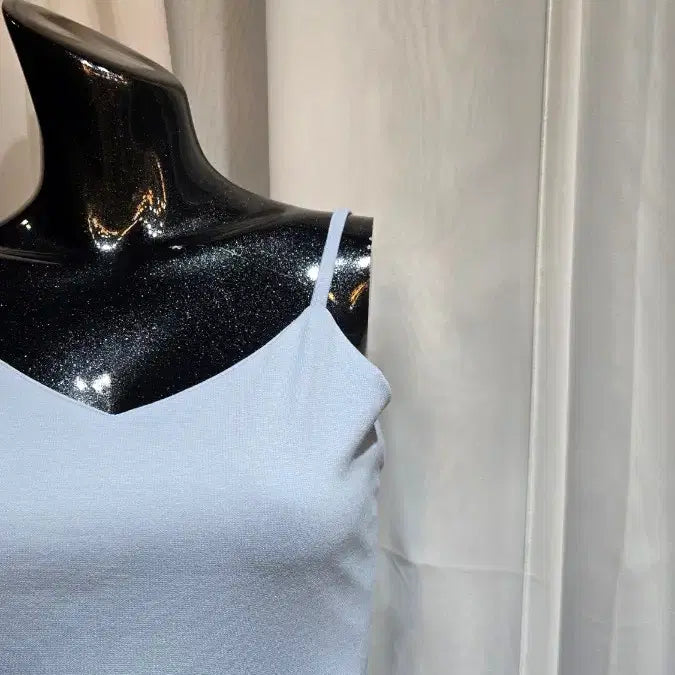 [BUNJANG] Sky Blue Slim Fit Sleeveless Dress / 하늘 슬림핏 민소매 원피스