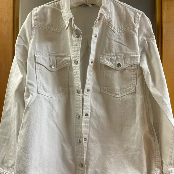 [BUNJANG] ZARA Western Style White Work Jacket M / 자라 웨스턴 스타일 흰색 워크자켓  M