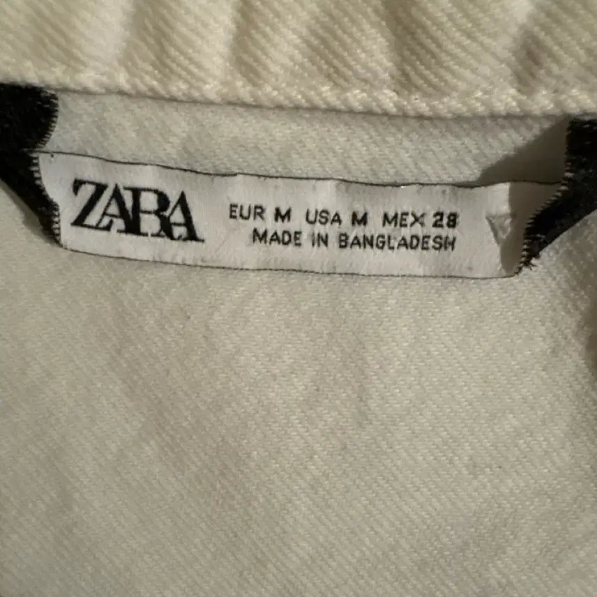 [BUNJANG] ZARA Western Style White Work Jacket M / 자라 웨스턴 스타일 흰색 워크자켓  M