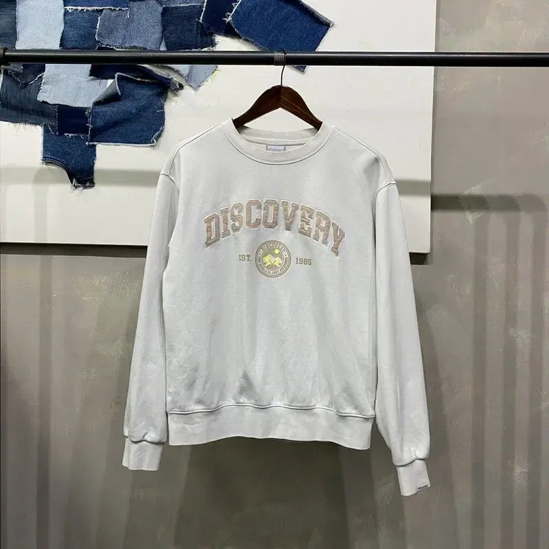 [BUNJANG] Discovery Casual Outdoor Printed Sweatshirt / (95) 디스커버리 캐주얼 아웃도어 프린팅 맨투맨 긴팔티