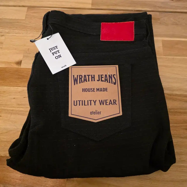 [BUNJANG] Warth x Neurin Yangban Sashiko Black Jeans / 뤠쓰 X 느린양반 사시코 블랙진 논워시 36사이즈 새제품