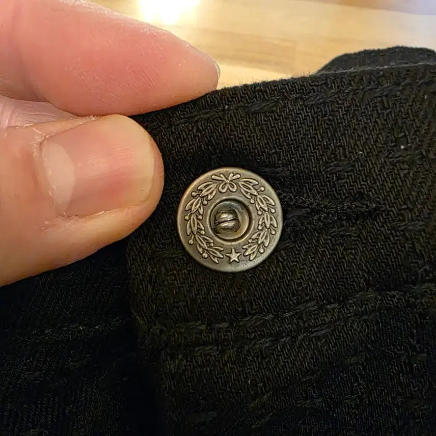 [BUNJANG] Warth x Neurin Yangban Sashiko Black Jeans / 뤠쓰 X 느린양반 사시코 블랙진 논워시 36사이즈 새제품