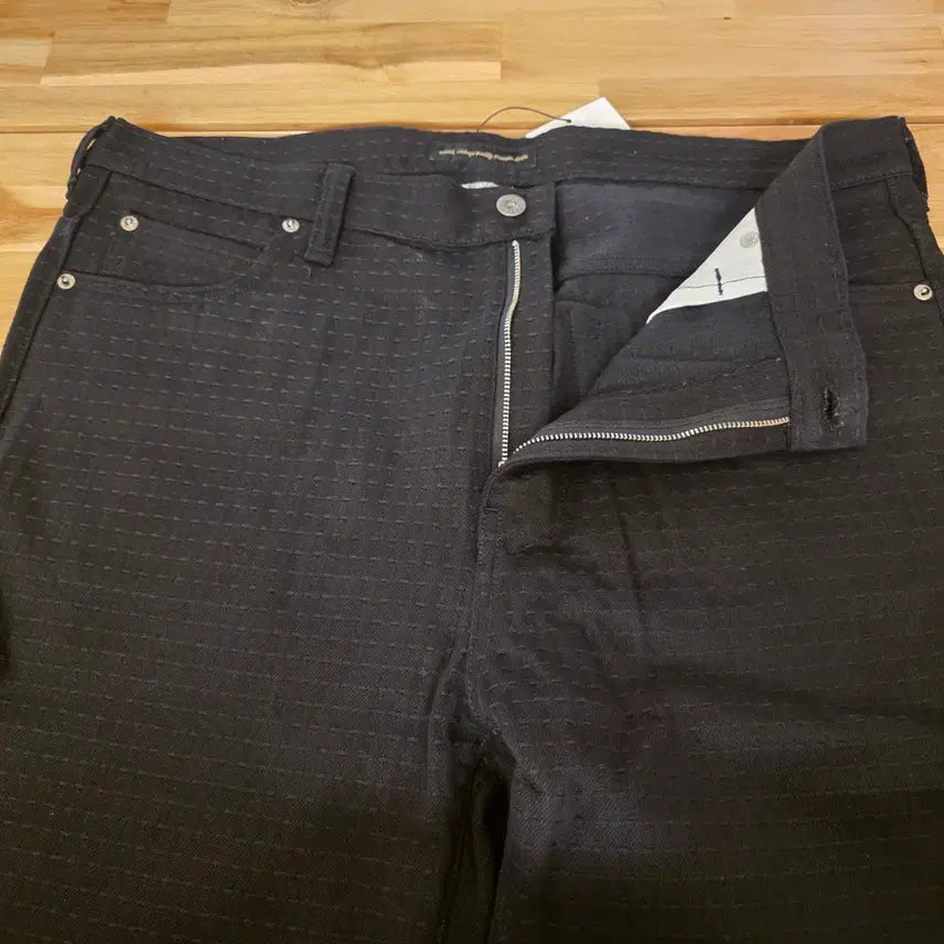 [BUNJANG] Warth x Neurin Yangban Sashiko Black Jeans / 뤠쓰 X 느린양반 사시코 블랙진 논워시 36사이즈 새제품