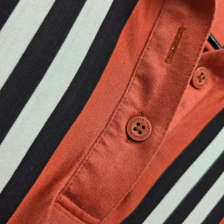 [BUNJANG] MUNSINGWEAR Grand Slam Striped Polo Knit / MUNSINGWEAR 스트라이프 니트