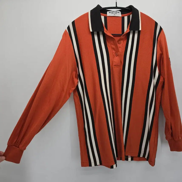 [BUNJANG] MUNSINGWEAR Grand Slam Striped Polo Knit / MUNSINGWEAR 스트라이프 니트
