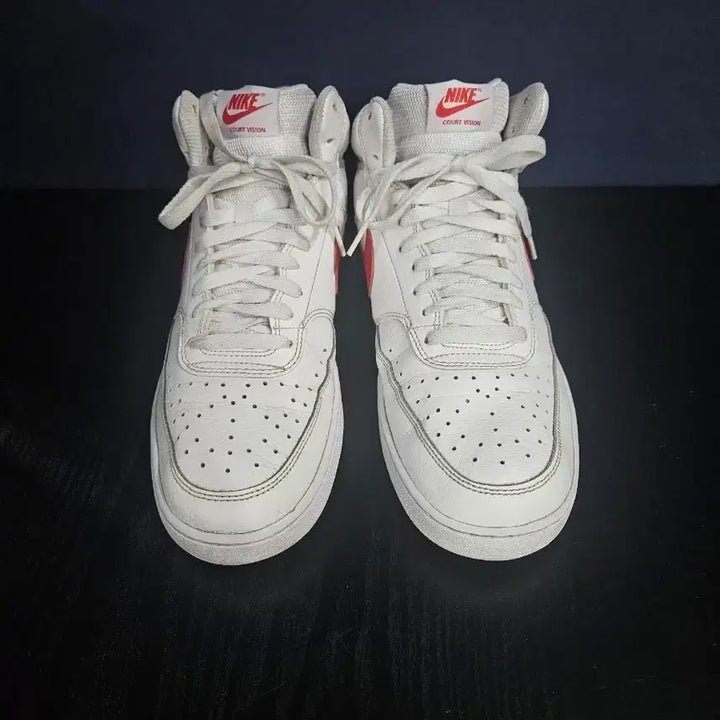 [BUNJANG] Nike Court Vision Mid White High-Top Sneakers / 나이키 코트비전 미드 화이트 남성 280~285 하이탑