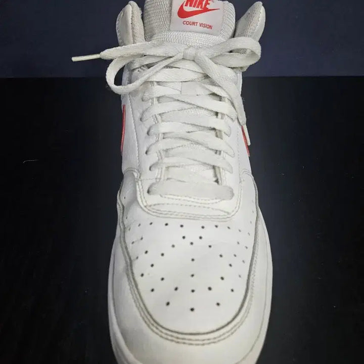 [BUNJANG] Nike Court Vision Mid White High-Top Sneakers / 나이키 코트비전 미드 화이트 남성 280~285 하이탑