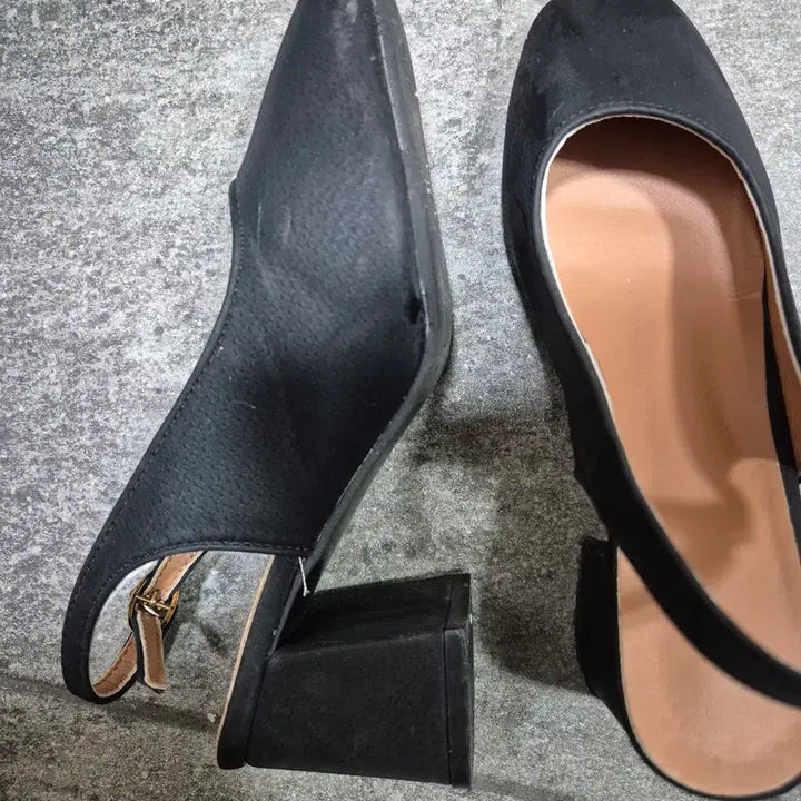 [BUNJANG] Black Platform Slingback Women&