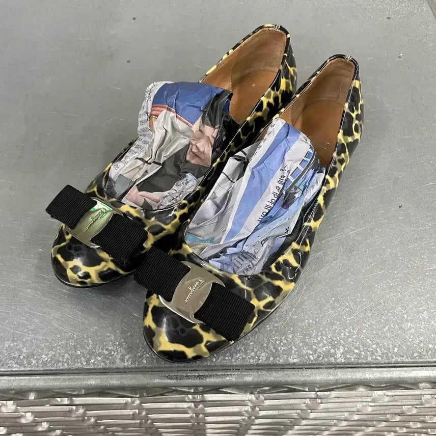 [BUNJANG] Ferragamo Leopard Print Flat Shoes / 페레가모 레오파드 플랫 슈즈 6