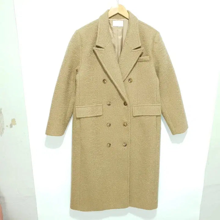 [BUNJANG] Gongu Woman Double Button Boucle Long Coat / 공구우먼 더블 버튼 부클 롱 코트 1_W0543