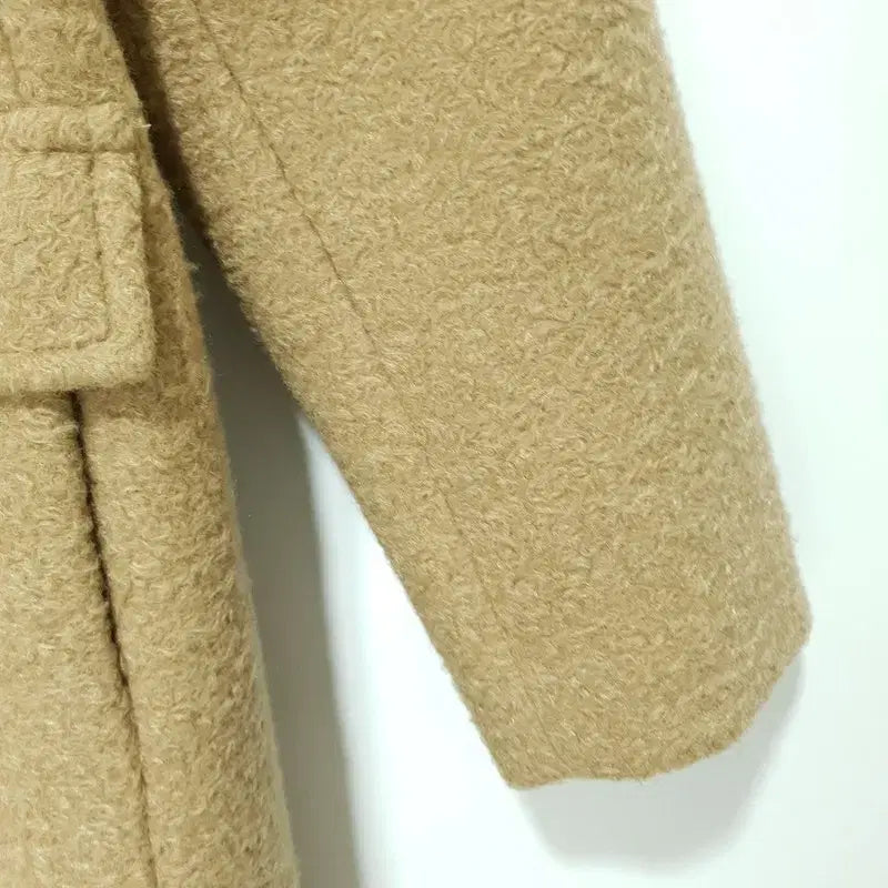 [BUNJANG] Gongu Woman Double Button Boucle Long Coat / 공구우먼 더블 버튼 부클 롱 코트 1_W0543