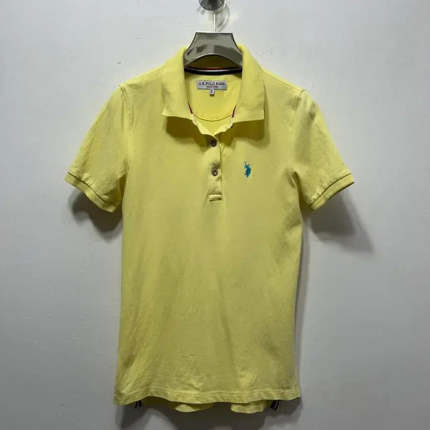 [BUNJANG] U.S. Polo Assn. Yellow Polo Shirt (Size S) / 유에스폴로 어슨 옐로우 반팔 카라티 S