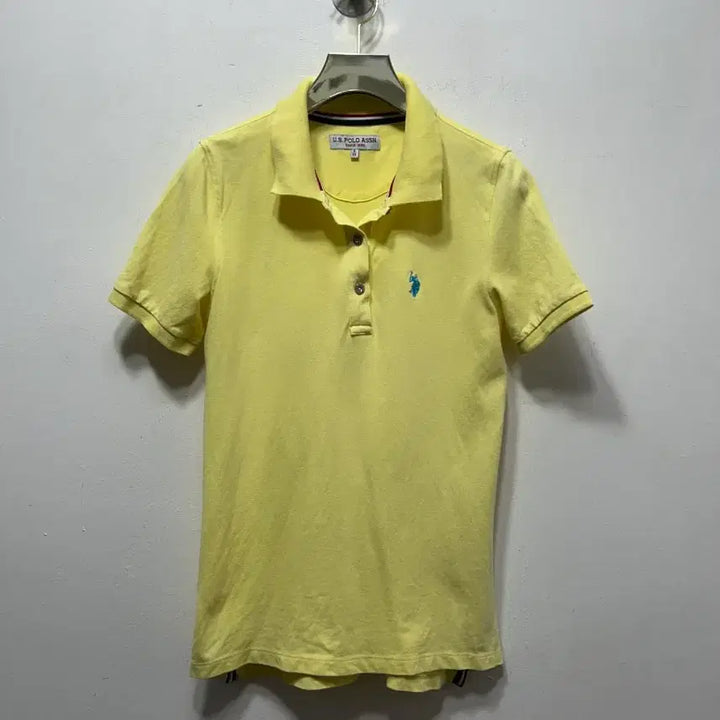 [BUNJANG] U.S. Polo Assn. Yellow Polo Shirt (Size S) / 유에스폴로 어슨 옐로우 반팔 카라티 S