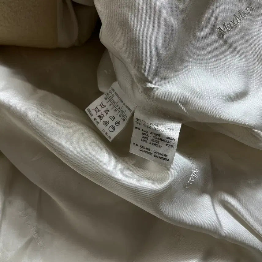 [BUNJANG] Maxmara Ivory Half Coat Jacket (38) / Maxmara 막스마라 아이보리 반 하프 코트 자켓(38)