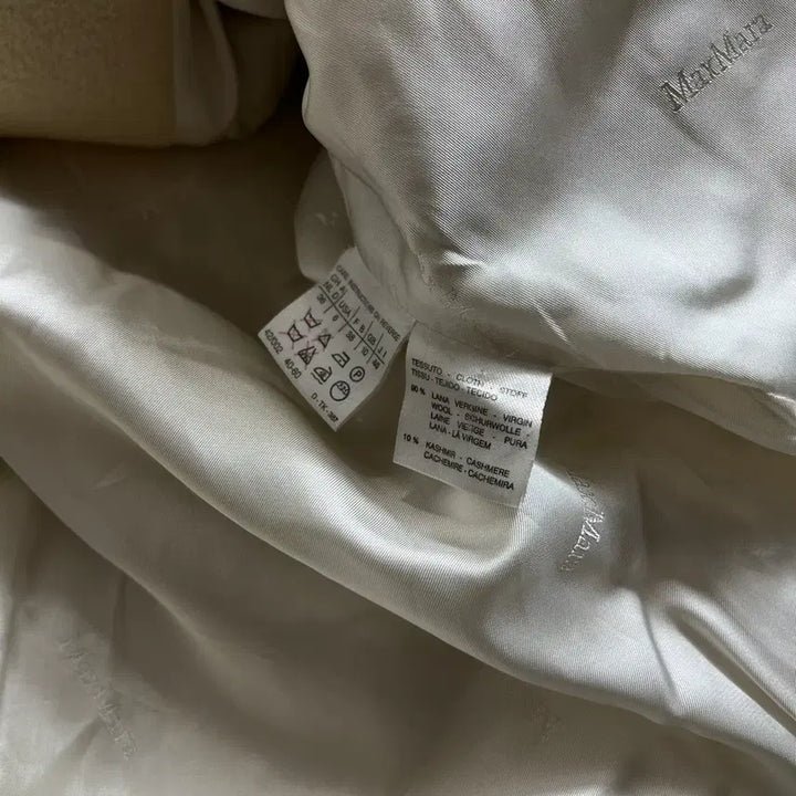 [BUNJANG] Maxmara Ivory Half Coat Jacket (38) / Maxmara 막스마라 아이보리 반 하프 코트 자켓(38)