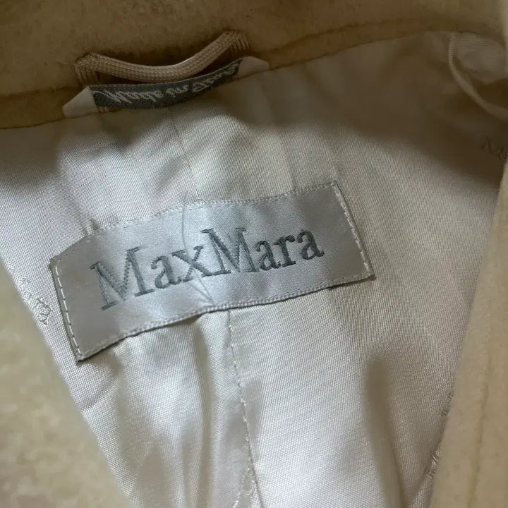 [BUNJANG] Maxmara Ivory Half Coat Jacket (38) / Maxmara 막스마라 아이보리 반 하프 코트 자켓(38)