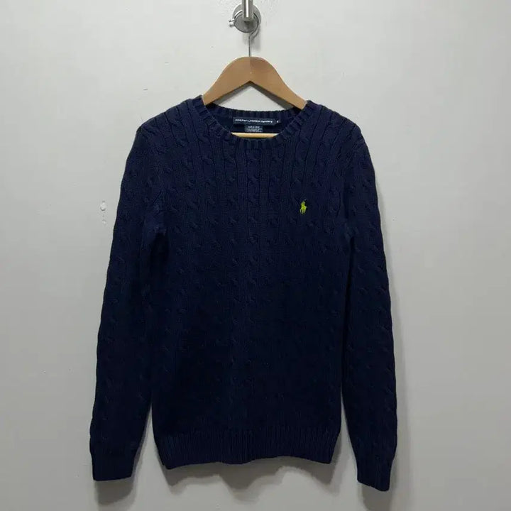 [SOLD OUT] 폴로 랄프로렌 네이비 꽈배기 니트 M