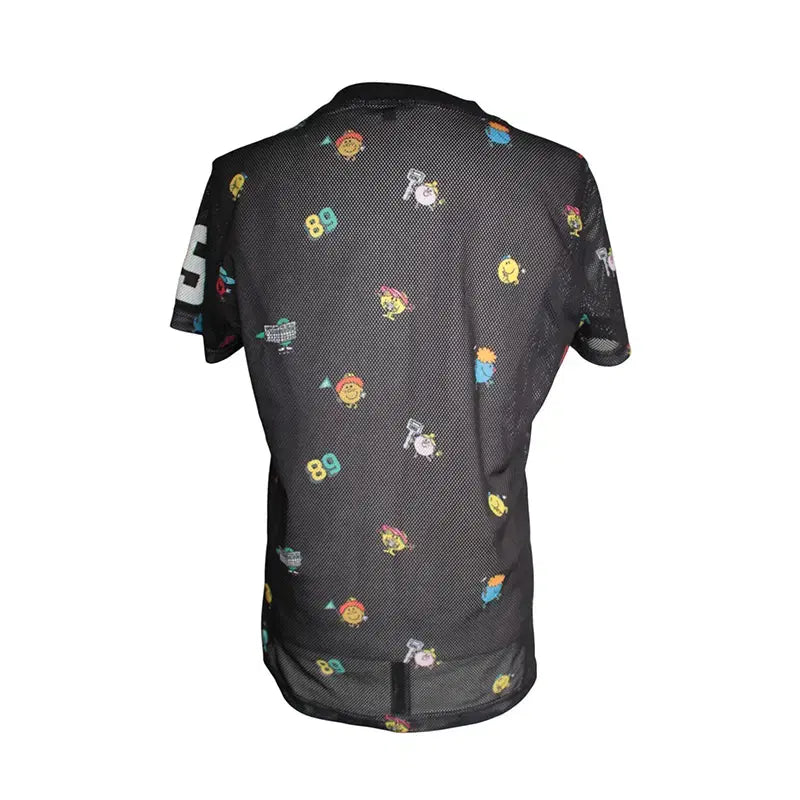 [BUNJANG] Pearly Gates Mesh Logo T-shirt / 파리게이츠 블랙 메쉬 로고 티셔츠 55