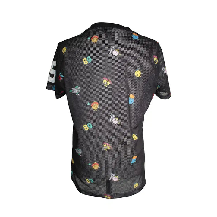[BUNJANG] Pearly Gates Mesh Logo T-shirt / 파리게이츠 블랙 메쉬 로고 티셔츠 55